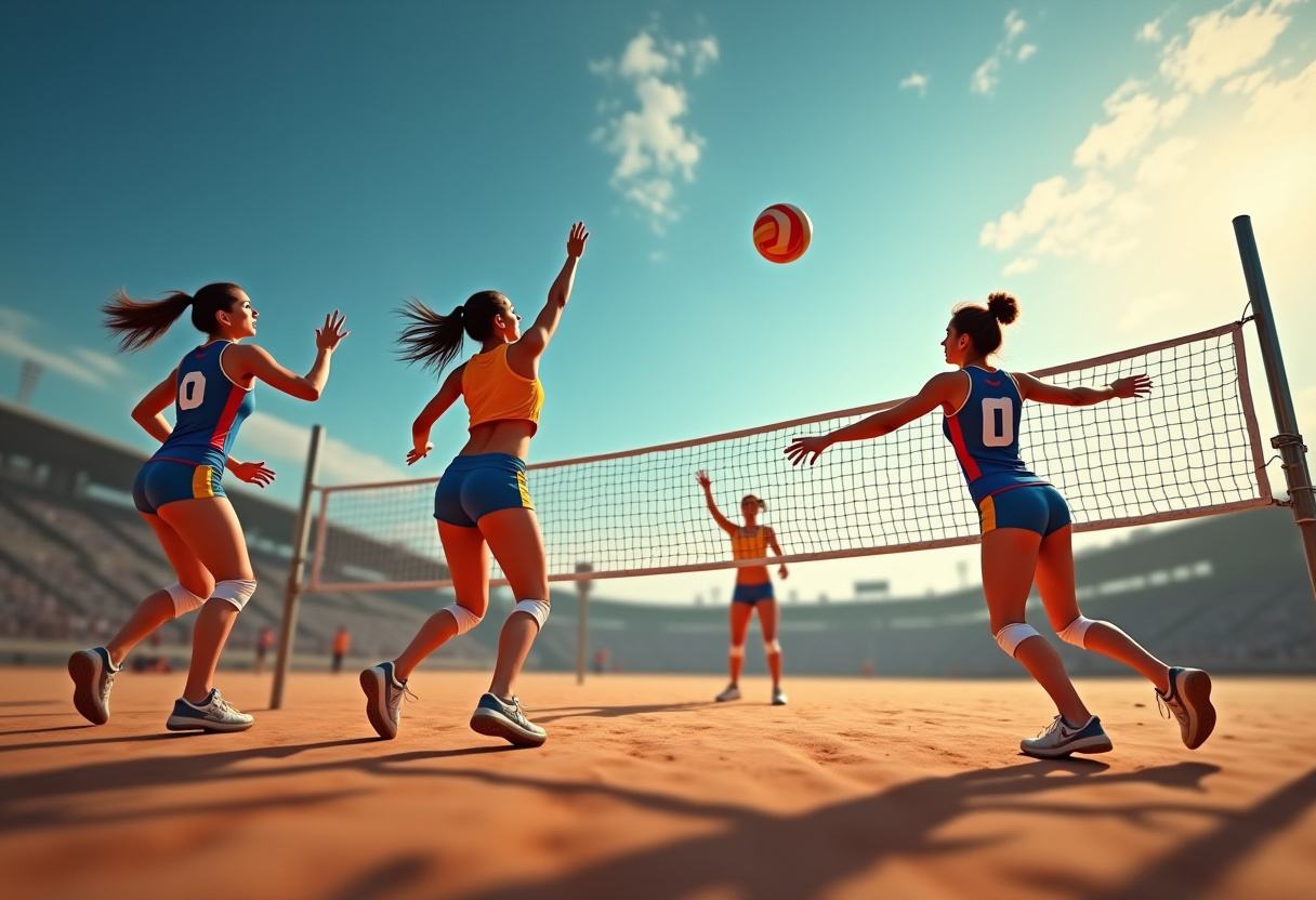 Flexible league system for volleyball